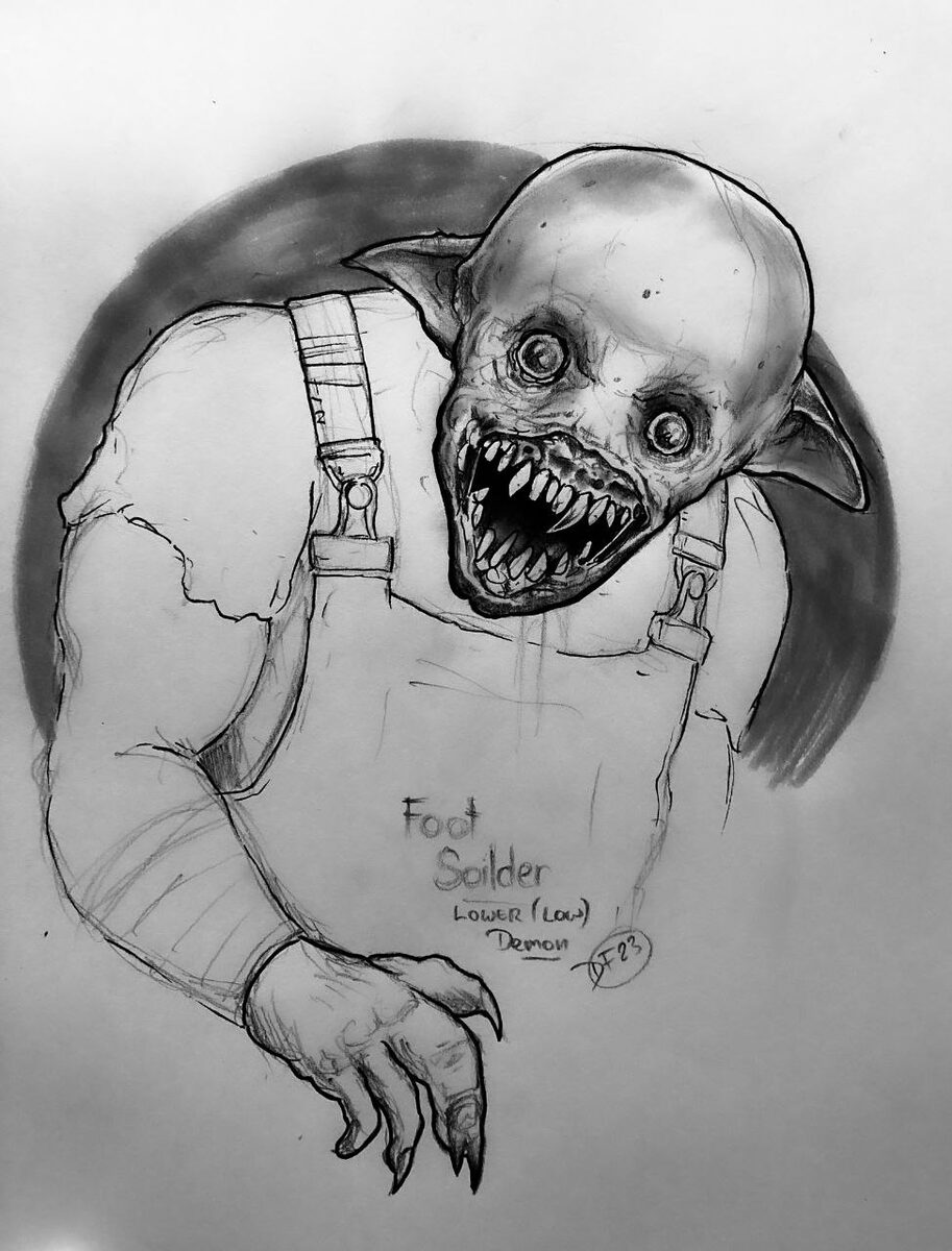 Creature Concept Art - Satanic Garage Management